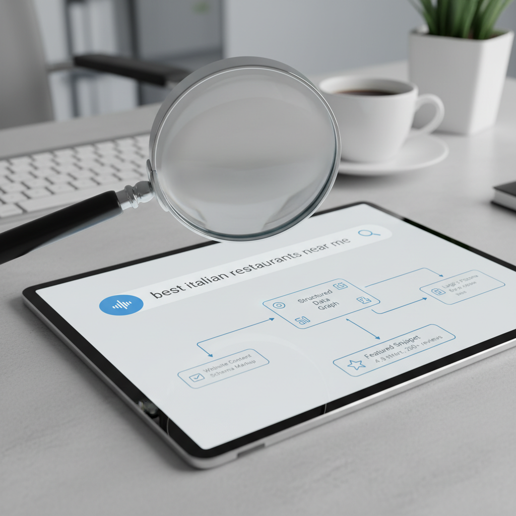 Optimizing content for Google Assistant featured snippets and voice search.
