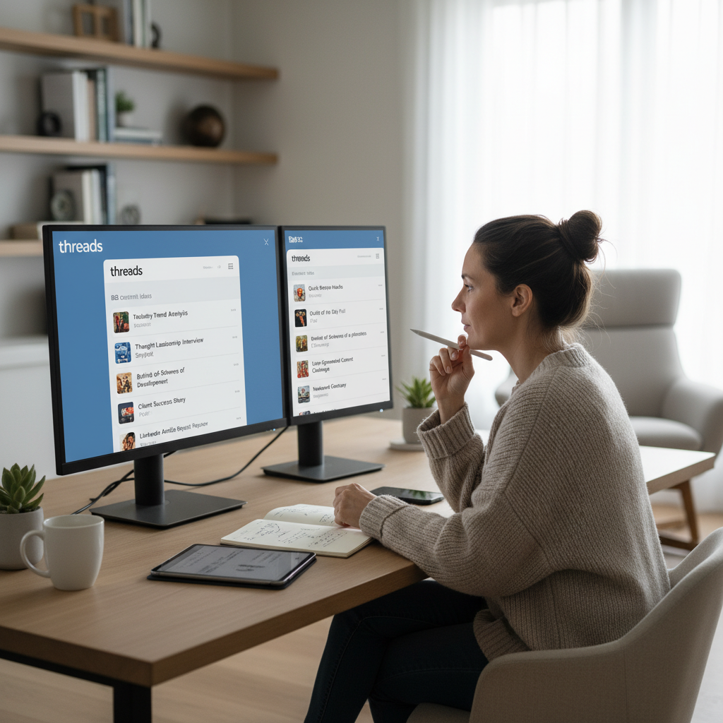 Threads content strategy for B2B and B2C