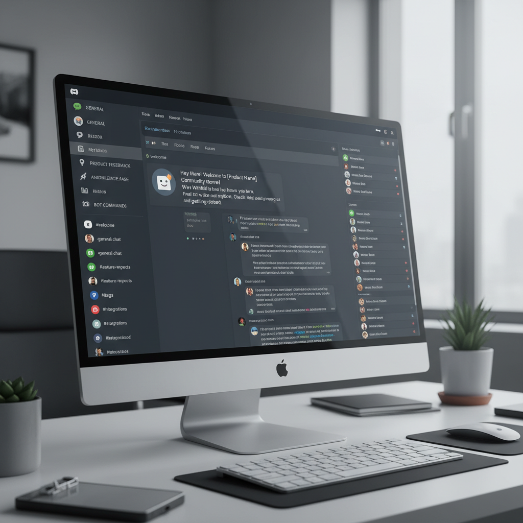 Discord community for a SaaS product with active discussions
