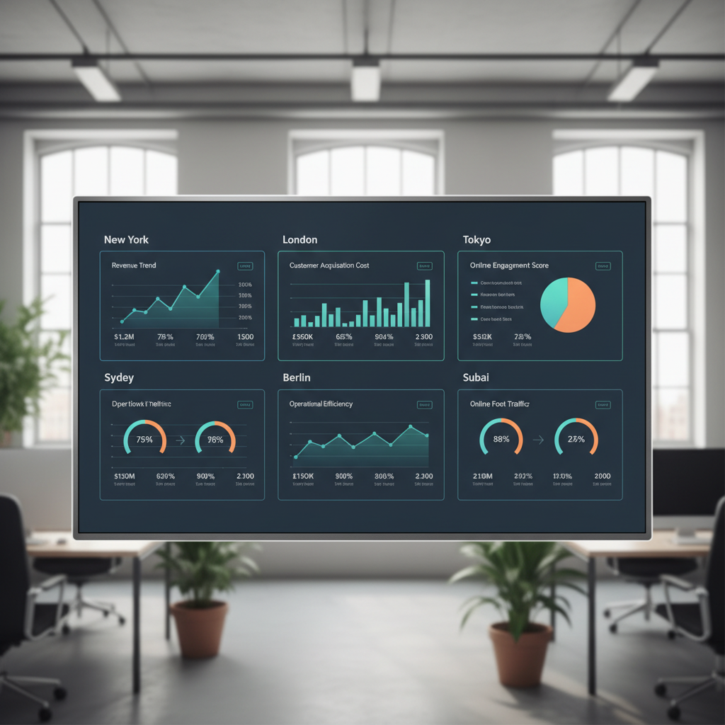 Multi-location SEO dashboard for franchise management