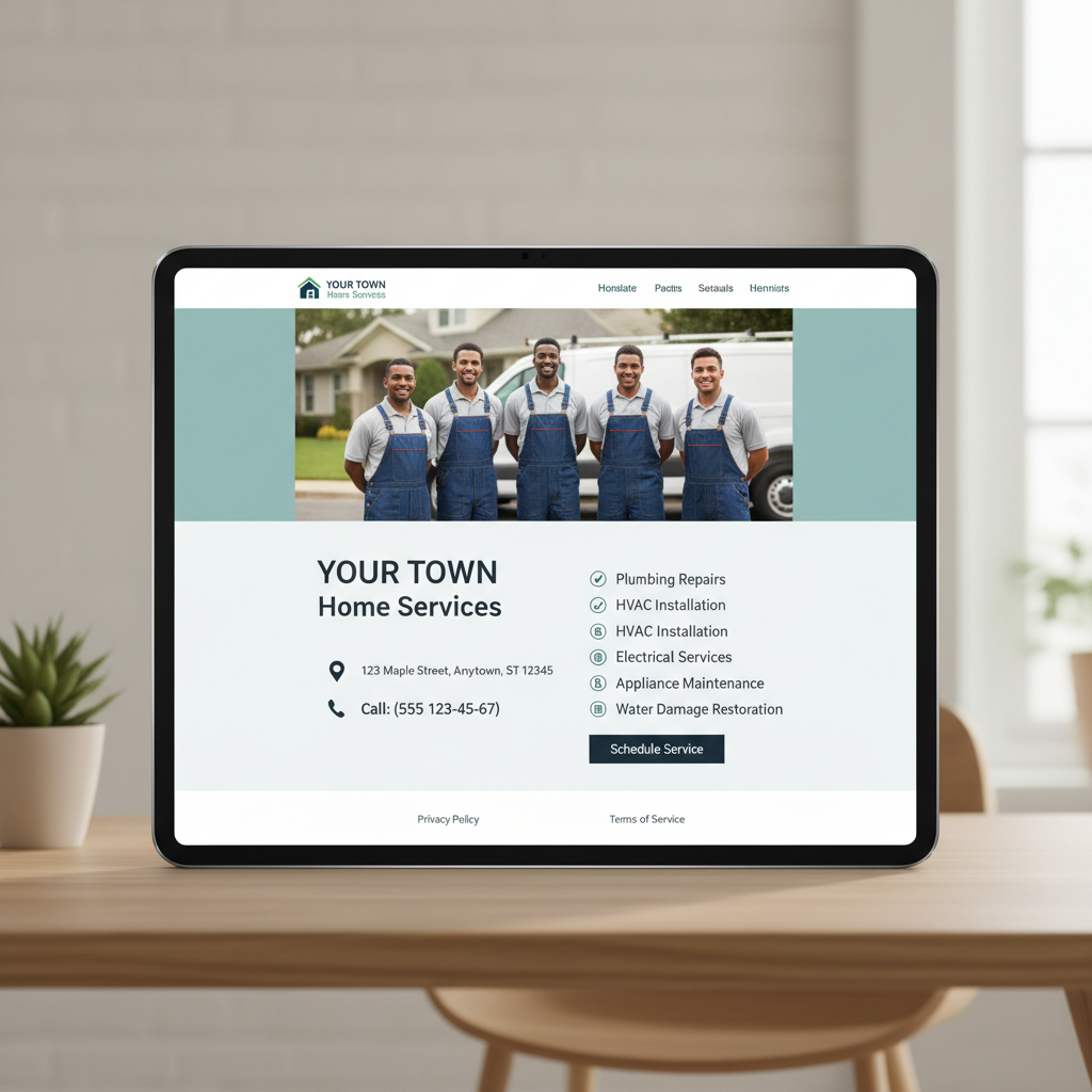 Franchise local landing page example