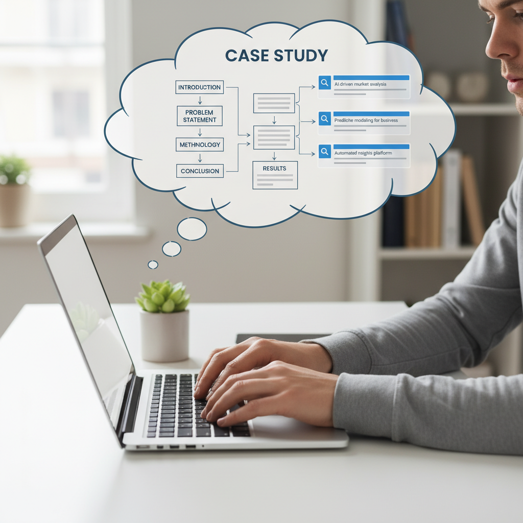 Crafting effective B2B case studies for AI search ranking