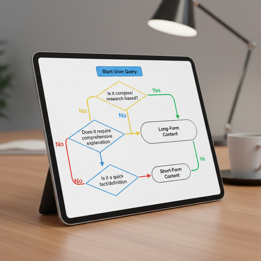Decision Tree for Choosing Content Length for AI Search