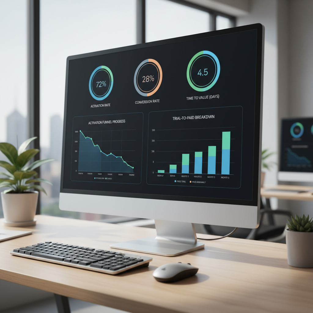 SaaS Trial Conversion Metrics Dashboard