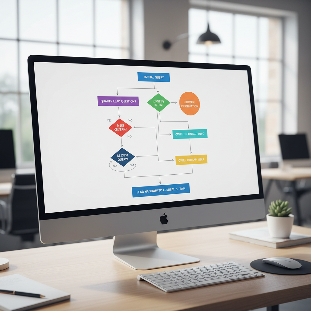 B2B Chatbot Strategy Flowchart