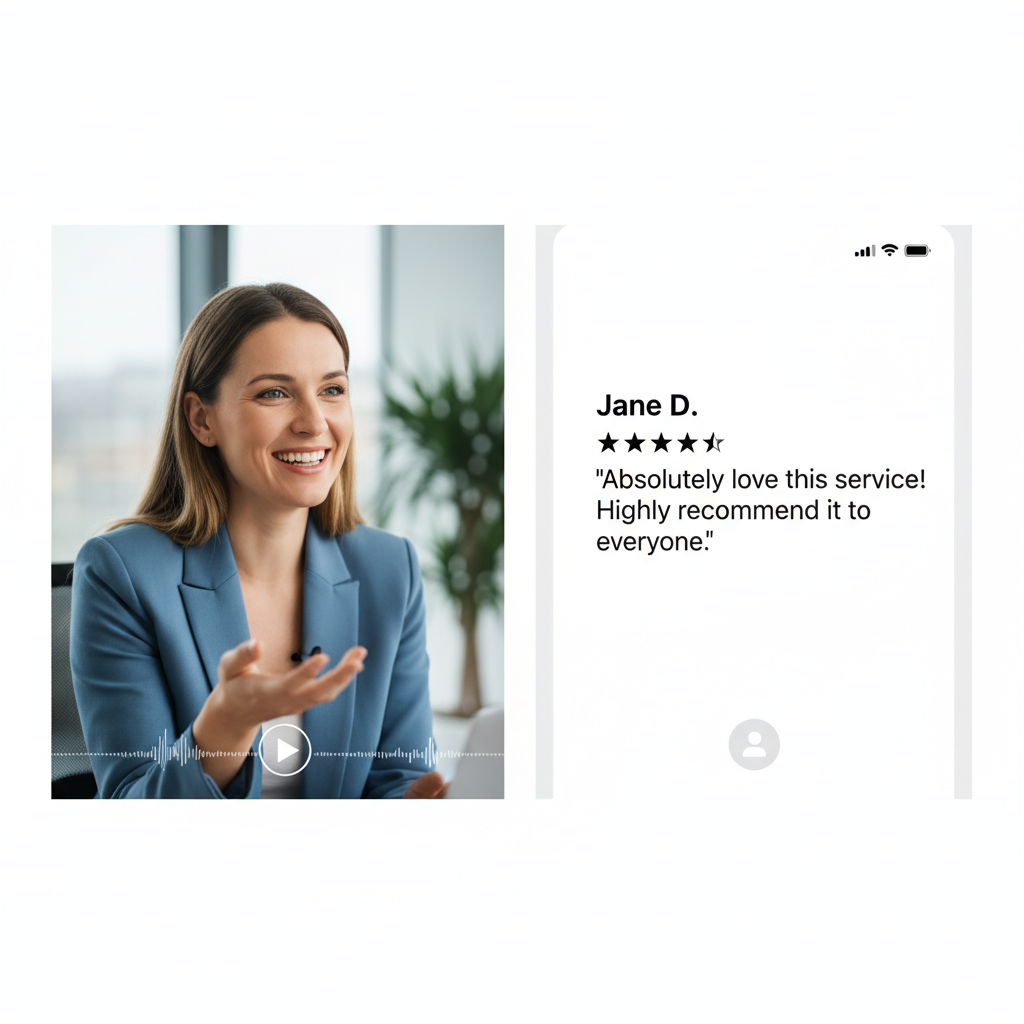 Video Testimonial vs. Text Review: The Impact of Visuals and Emotion