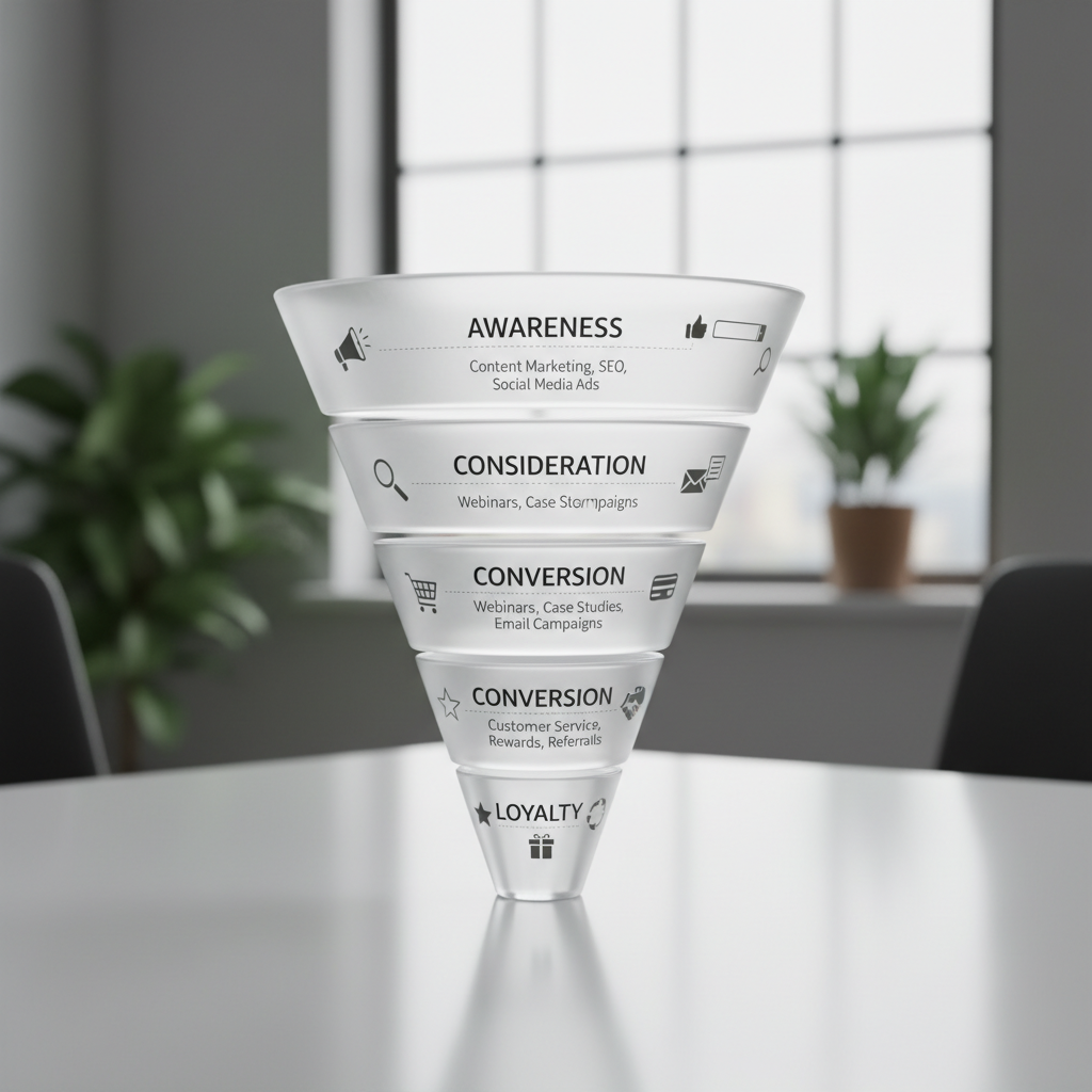 Full-Funnel Digital Marketing Strategy Stages