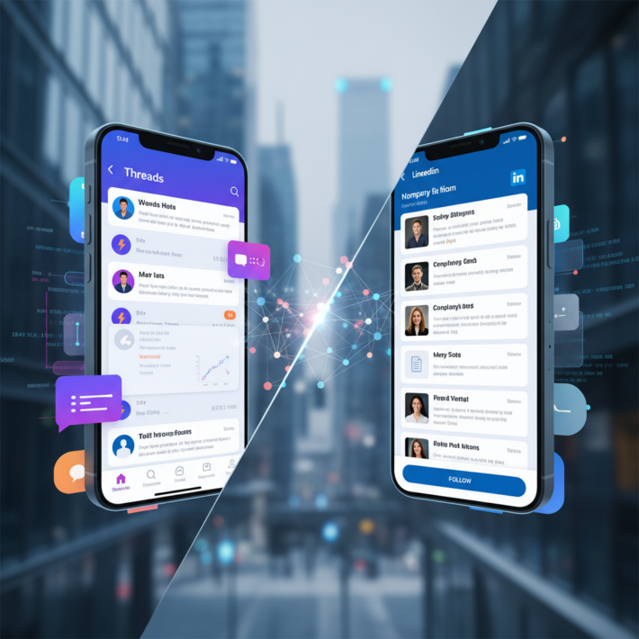 Threads vs LinkedIn for B2B Marketing: A Strategic Showdown