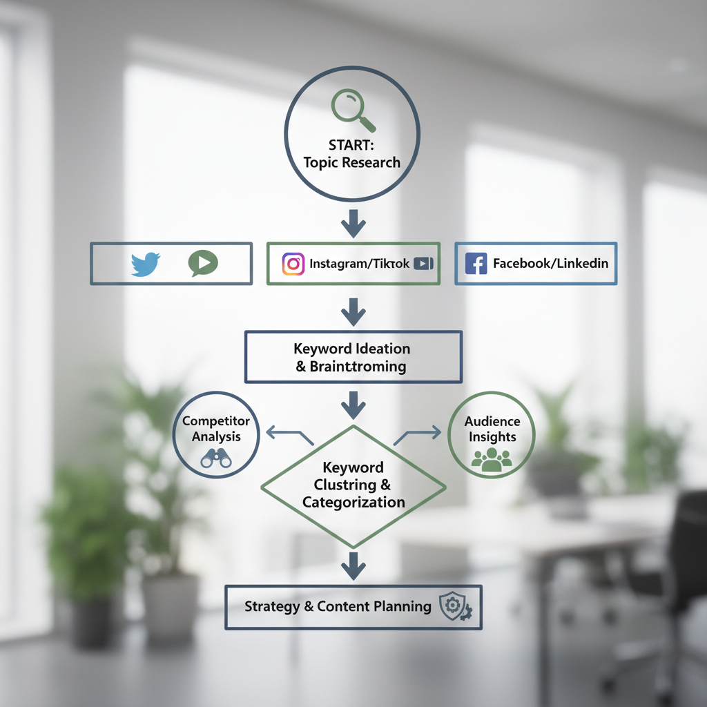 Social Search Keyword Map Development Process