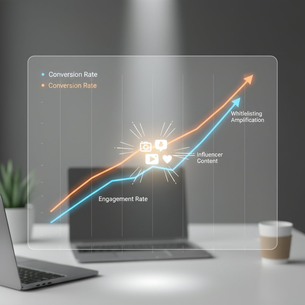 ROI amplification through influencer whitelisting ads