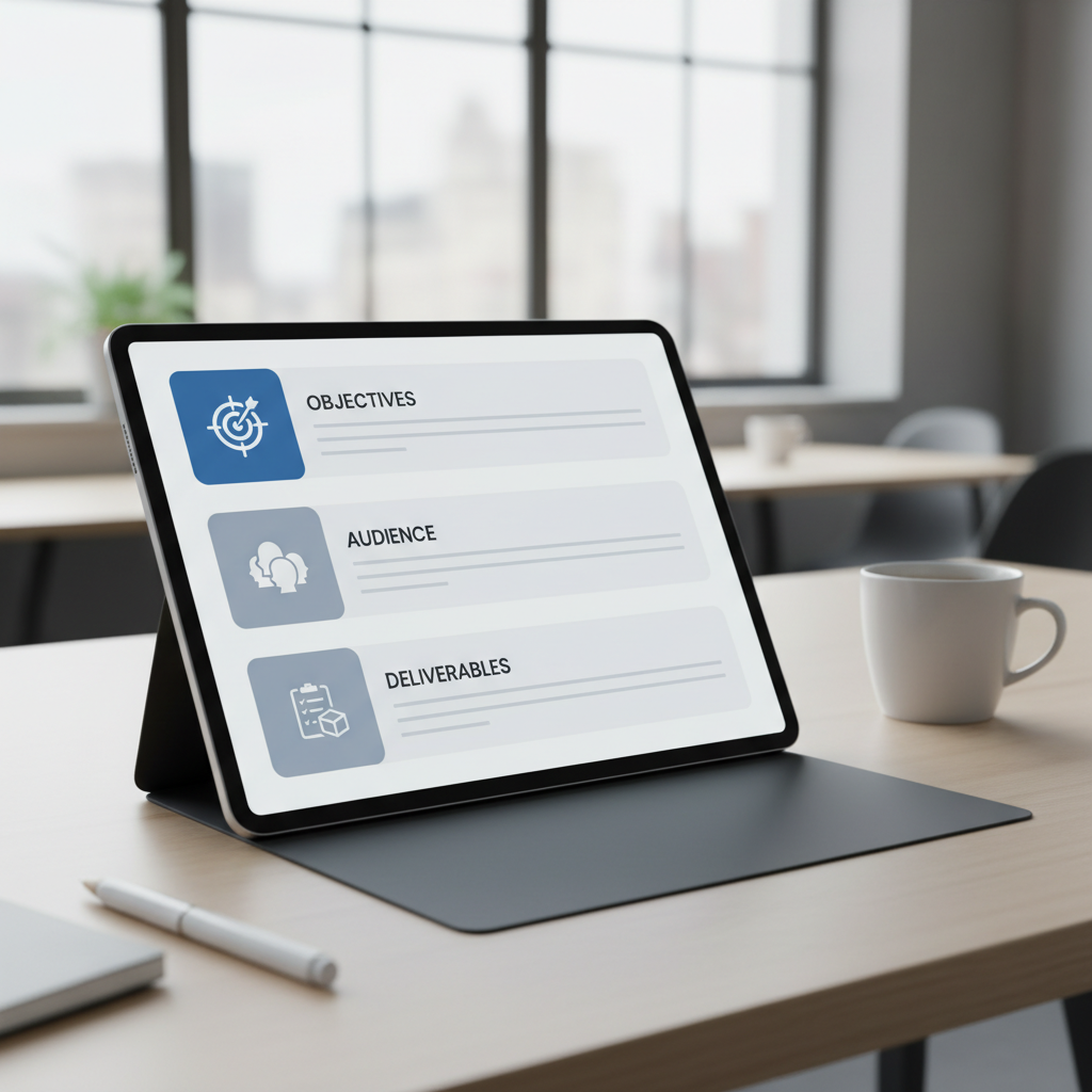 UGC Creative Brief Template Overview