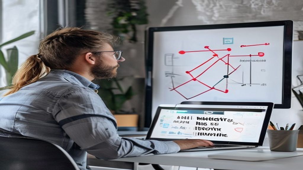 alt_text=Small business owner planning AI marketing workflow on a whiteboard